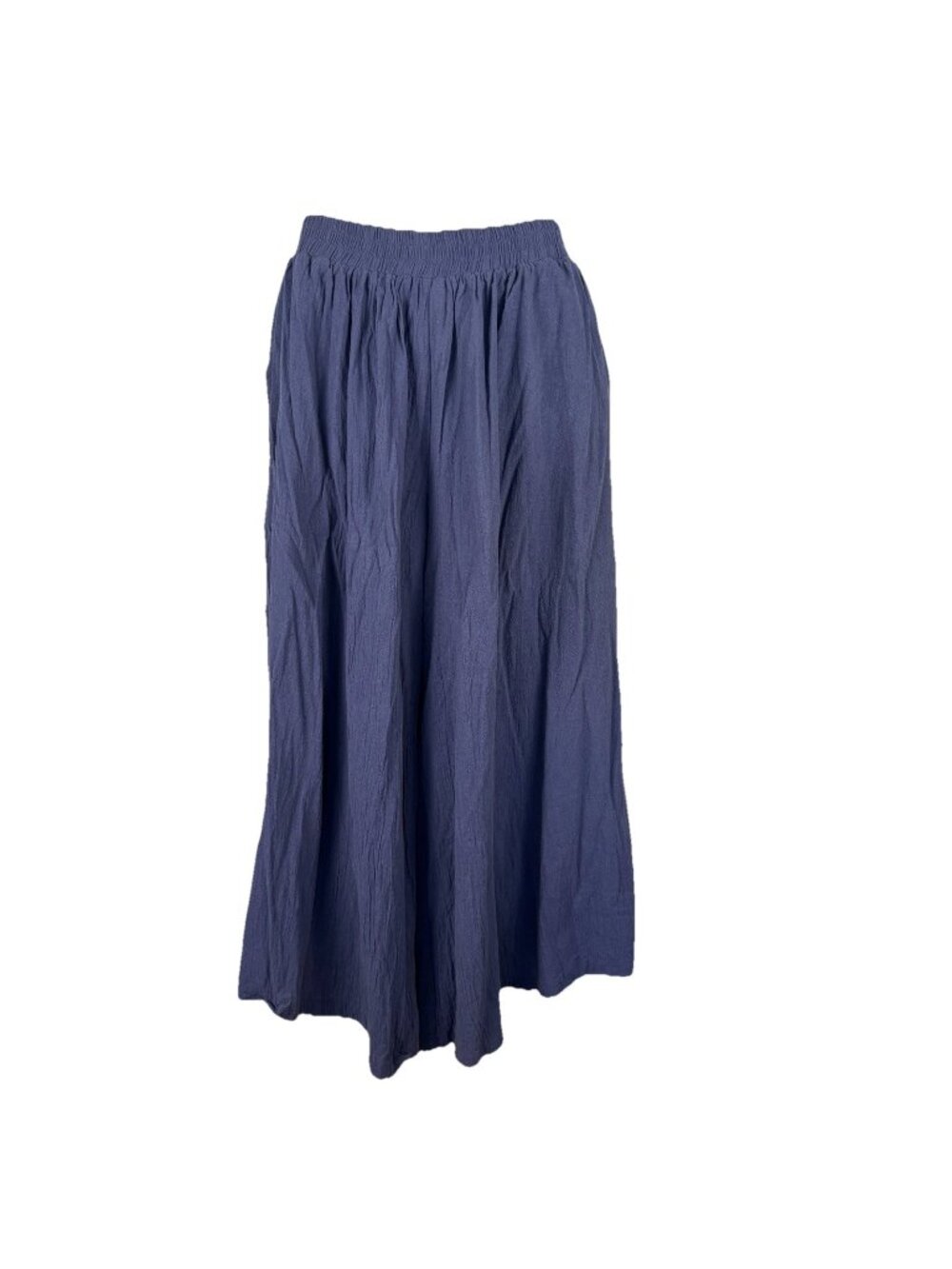 Emery Rose Genie Pants Wide Leg Pull On Women’s XL Blue Lagenlook Casual Pockets